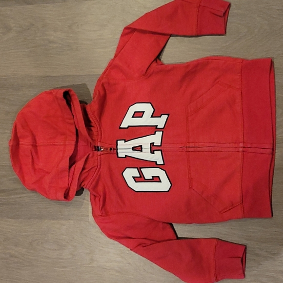 GAP Other - GAP Red Hooded Zipper Sweatshirt 3T